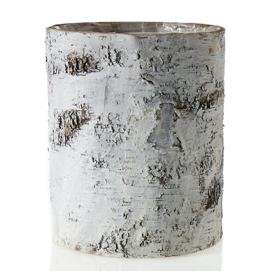 Birch Cylinder White 10" x 12"