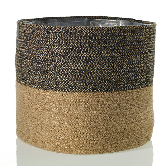 Black Jute Basket 12.25"x 10.75"