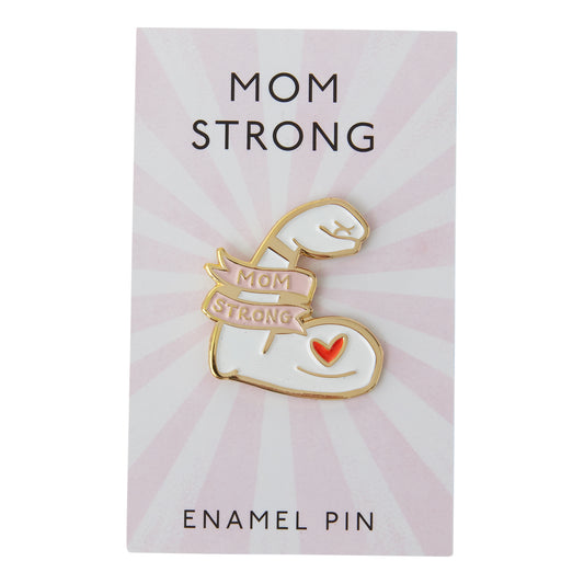 Enamel Pin - Mom Strong 1"x 1.25"