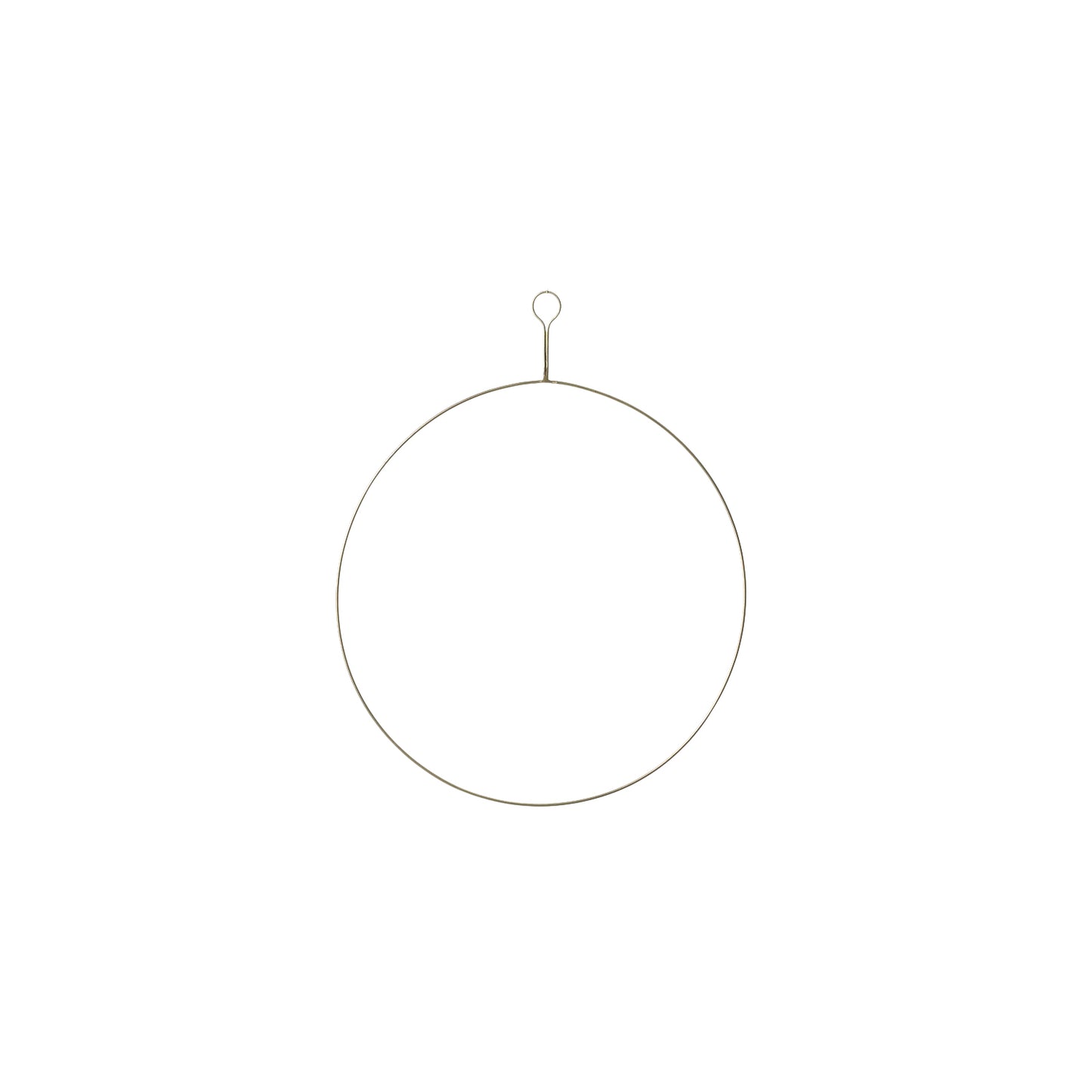 Ring Brass Wreath 14"