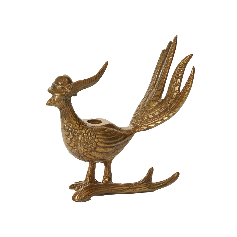 E+E Pheasant Candlestick Avery 8.25"x 4.25"x 8.25"
