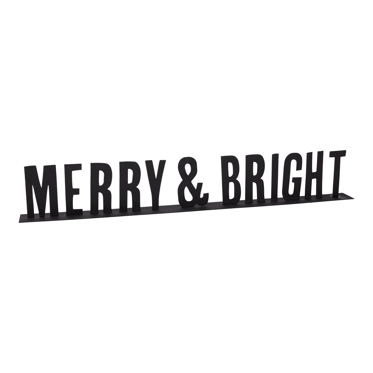 Merry & Bright Sign 40"x 2.75"x 6.25"