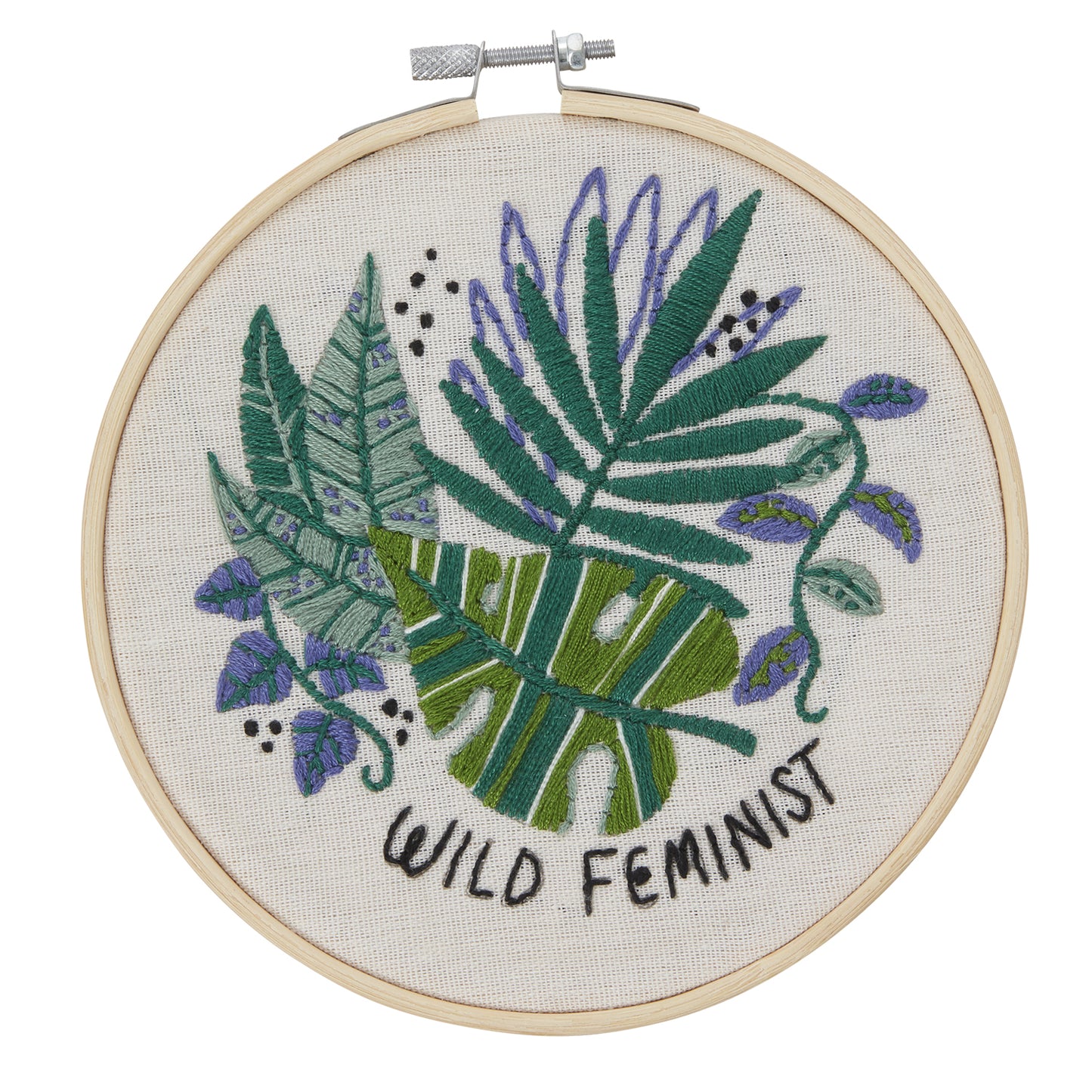 Wild Feminist DIY Embroidery Kit 8.5"x 1"x 10"