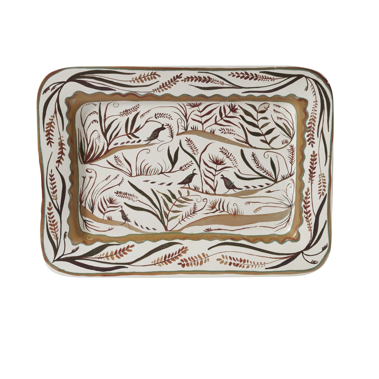 Quail's Run Platter 20.25"x 14.5"x 1.75"