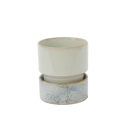 Endeavor Pot with Saucer 6.5"x 7.25"