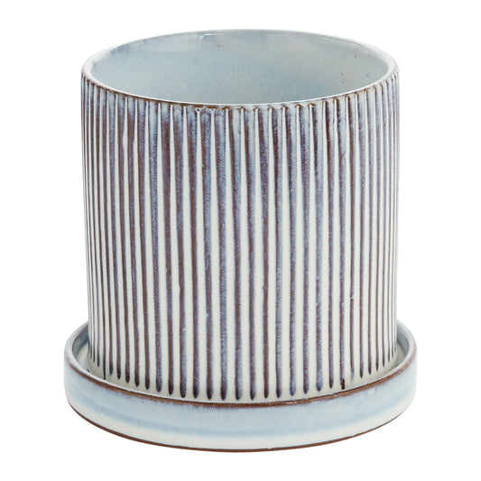 Curio Pot with Saucer 5.75"x 5.5"