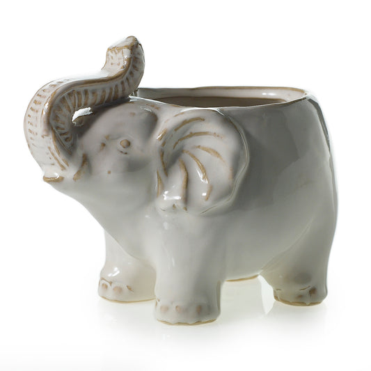 Elephant Pot 7"x 4"x 5.25"
