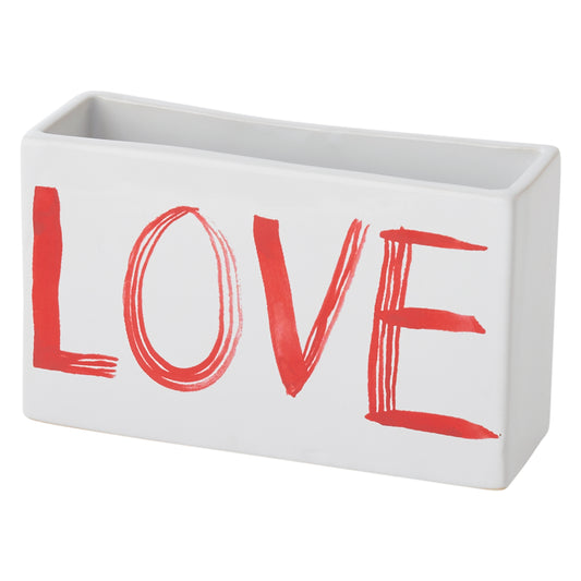 Painted Love Planter 6"x 2"x 4.5"