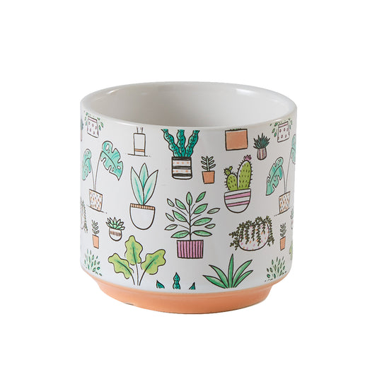 Plant Icon Pot 4.75"x 4.5"