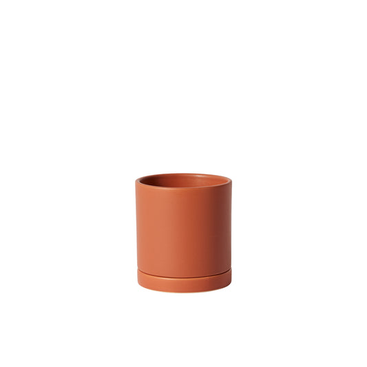 Romey Pot with Saucer 4.25"x 4.75"