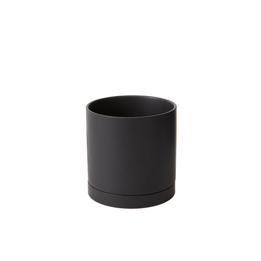 Romey Pot with Saucer 7"x 7"