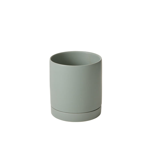 Romey Pot with Saucer 7"x 7"