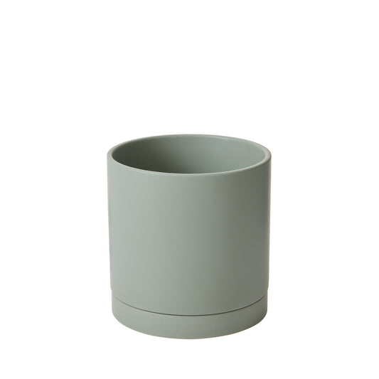 Romey Pot with Saucer 8"x 8"