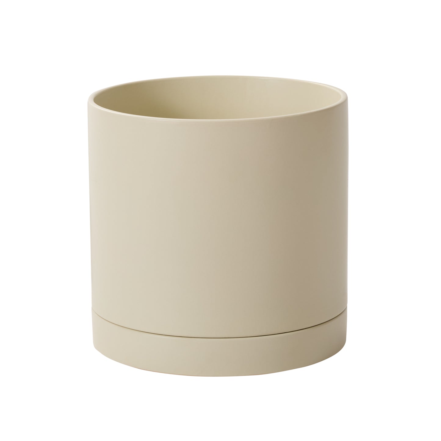 Romey Neutral Pot with Saucer 12"x 12"