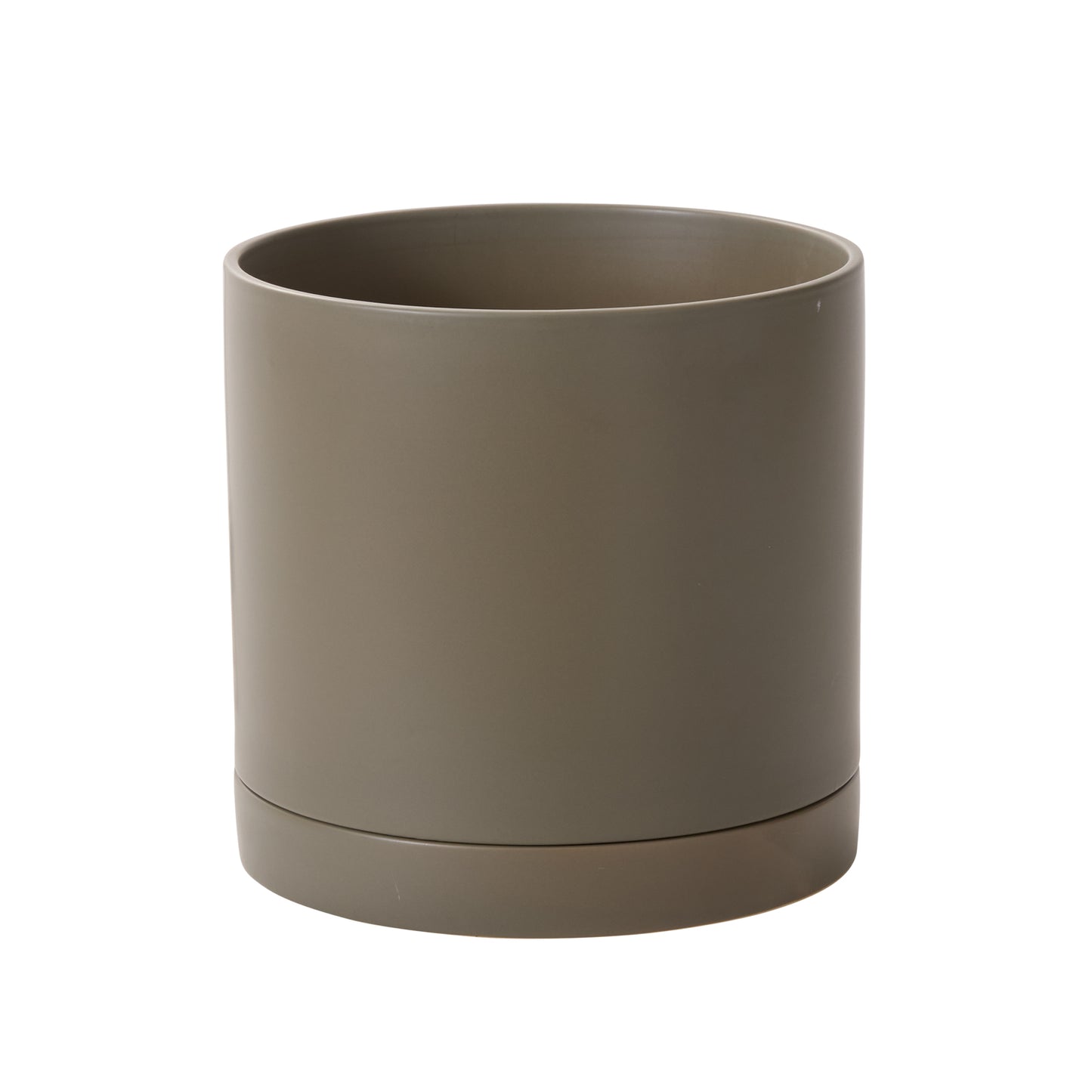 Romey Neutral Pot with Saucer 12"x 12"