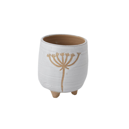 Umbel Footed Pot 3.25"x 3.75"