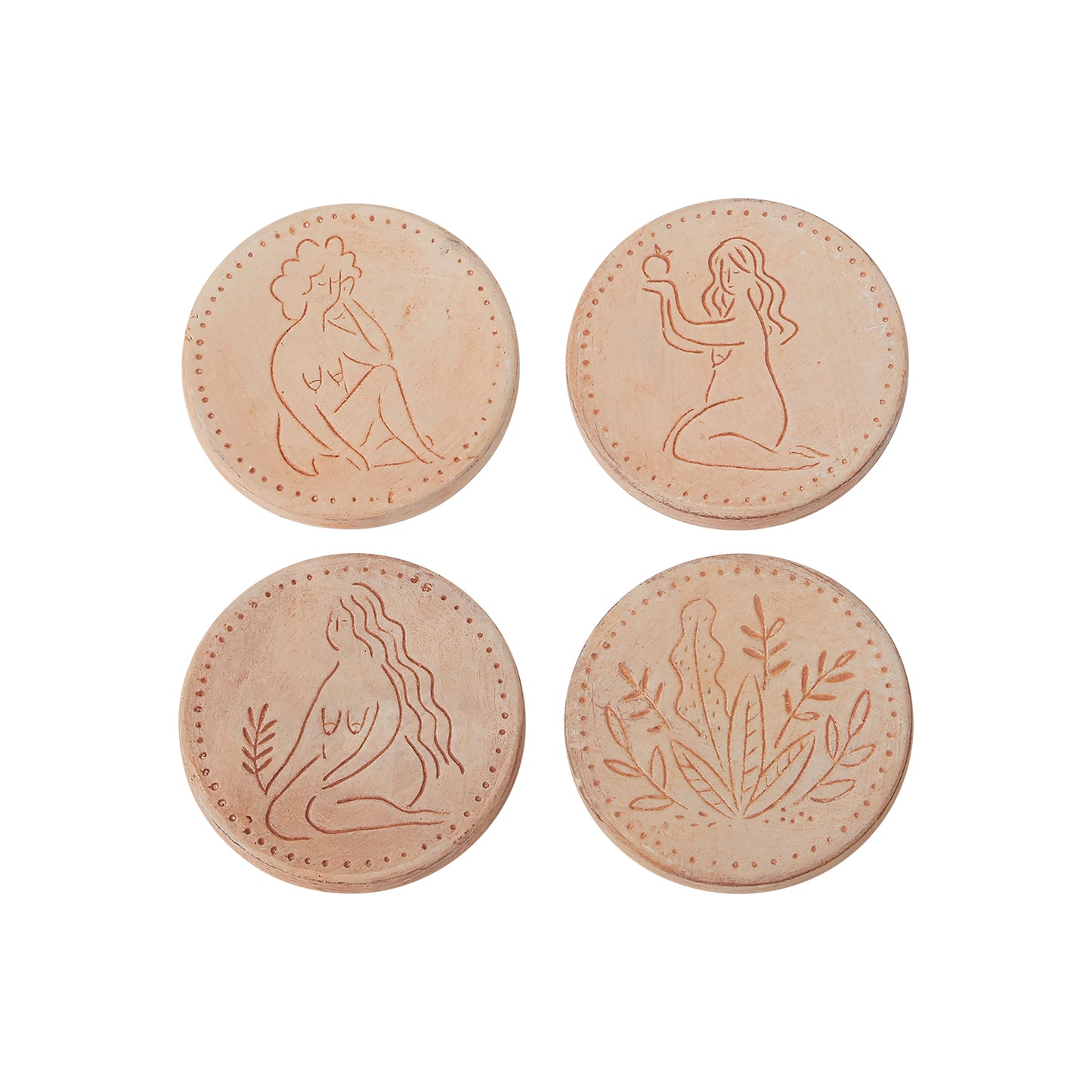 Dora Coaster Set 4"x 4"x 0.25"