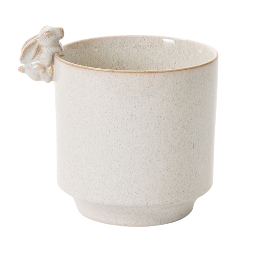 Sneaky Bunny Pot 8"x 6.5"x 8"