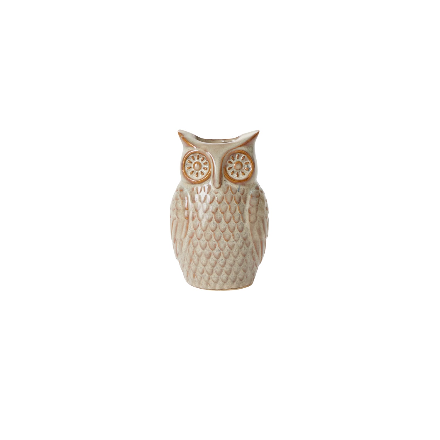 Great Grey Owl Budvase 4"x 3.5"x 6.25"