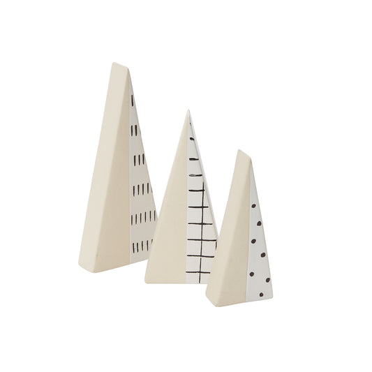 Axel Tree Set of 3 - 3"x 1"x 7"
