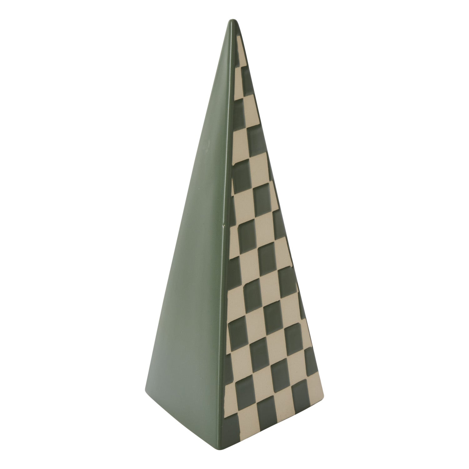 Checker Tree Figurine Green 5"x 11"
