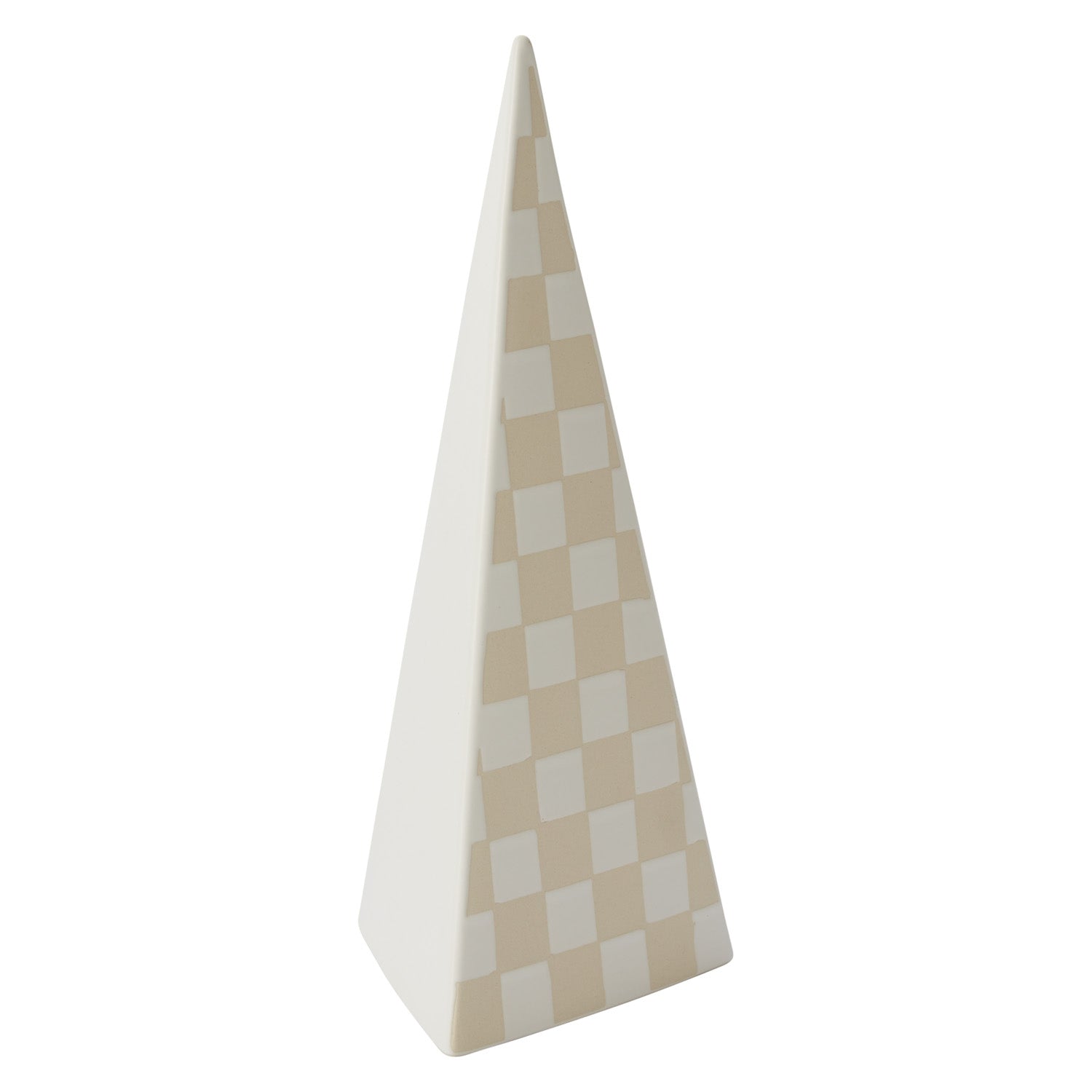 Checker Tree Figurine White 5.75"x 14"