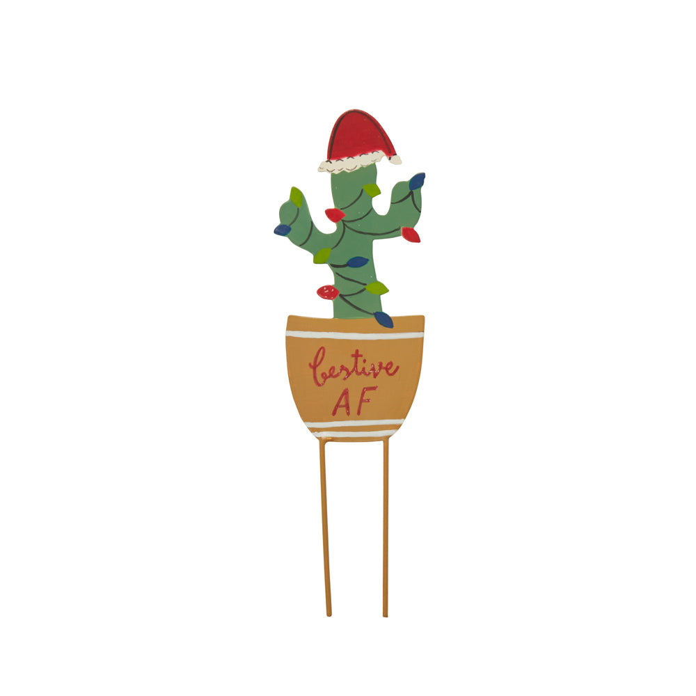 Funky Holiday Plant Stick 2.25"x 7.25"