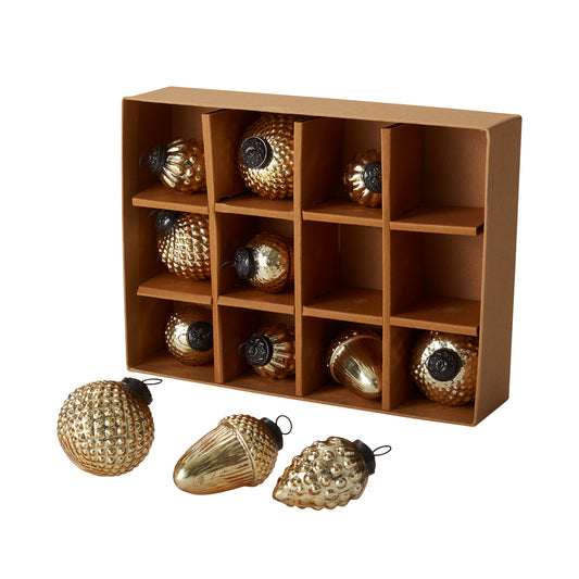 Ardian Ornament Set of 12 - 3"x 3.5"