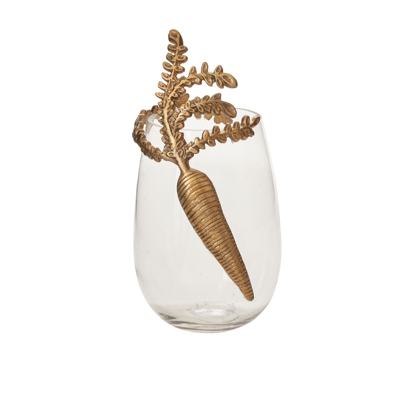 Gilded Carrot Vase 5.75"x 11"