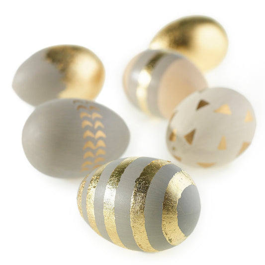 Eggs Set of 6 - 1.75"x 2.5"