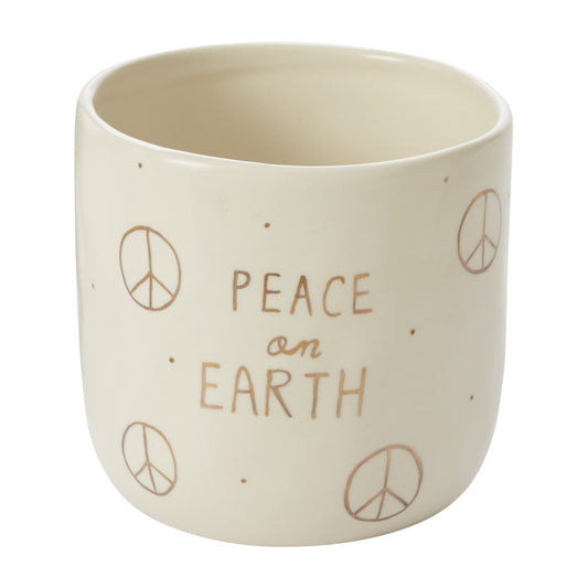 Peace on Earth Pot 5.25"x 5"