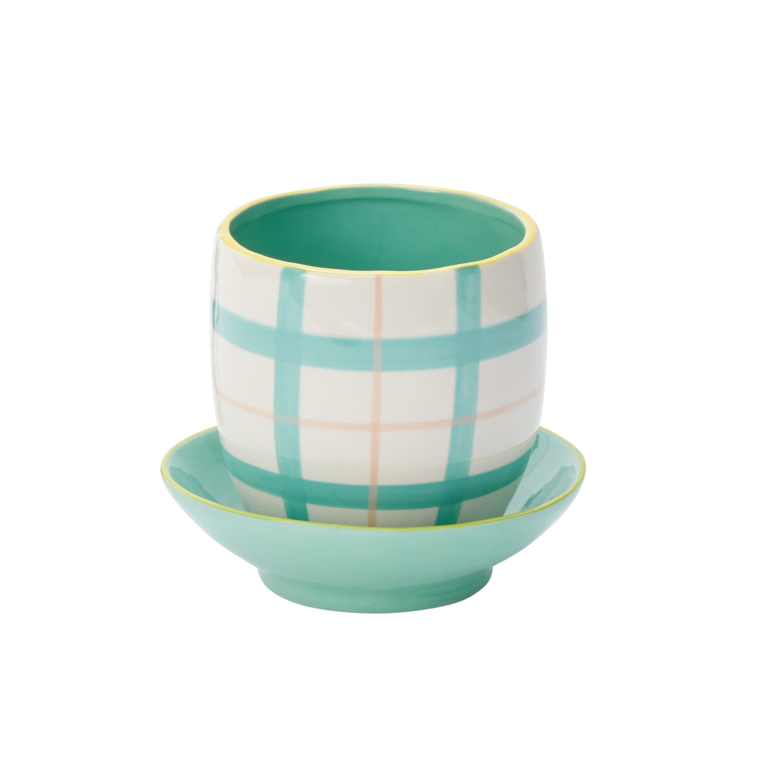 Bertie Pot w/ Saucer 6.5"x 5.5"