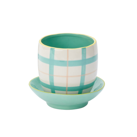 Bertie Pot w/ Saucer 6.5"x 5.5"