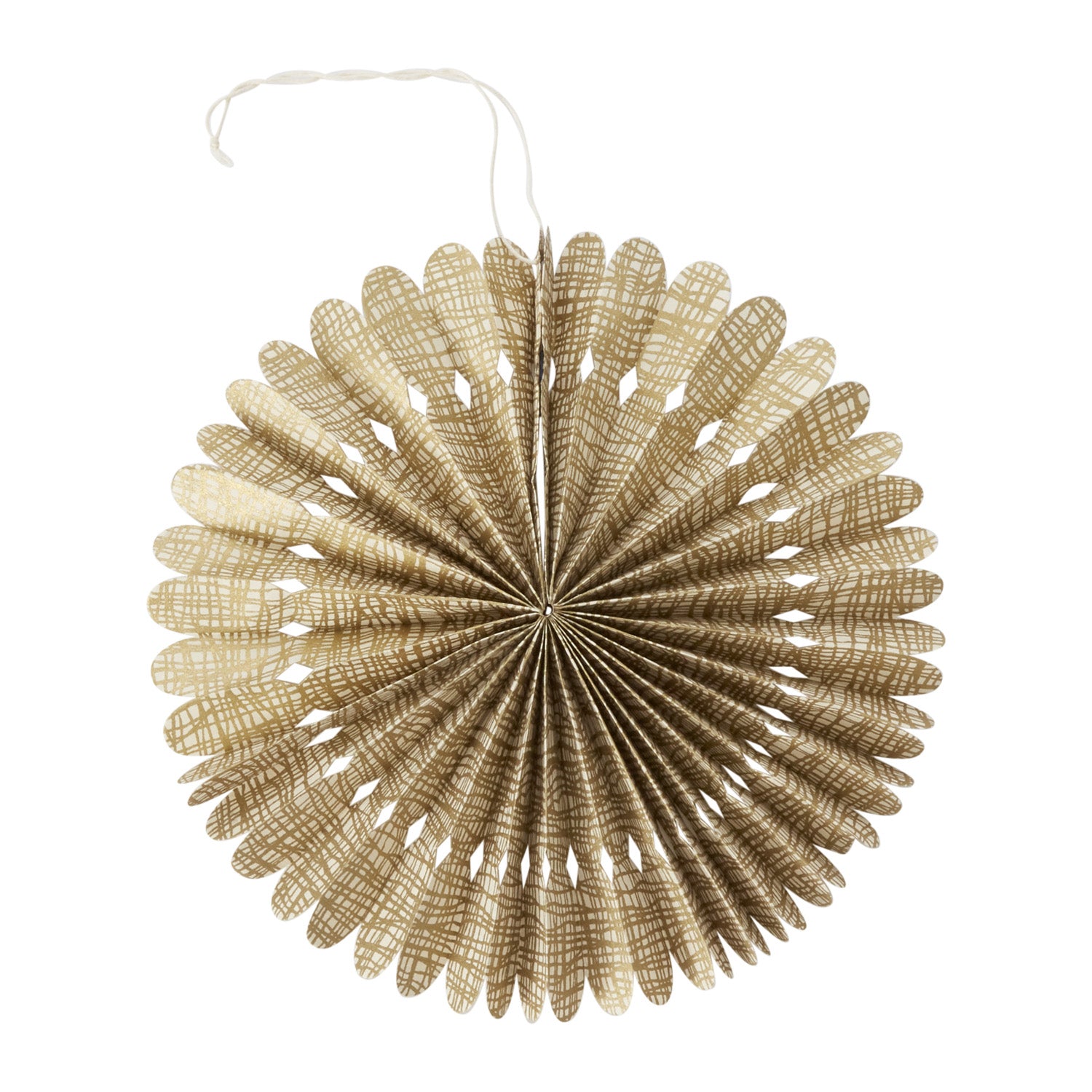 Burnished Paper Fan Grid 12"