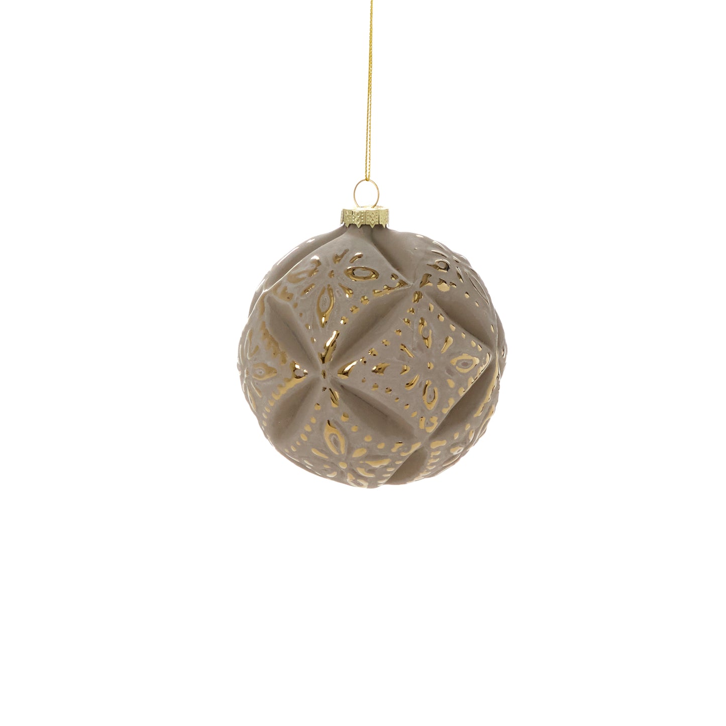 Embossed Velvet Ornament 4"
