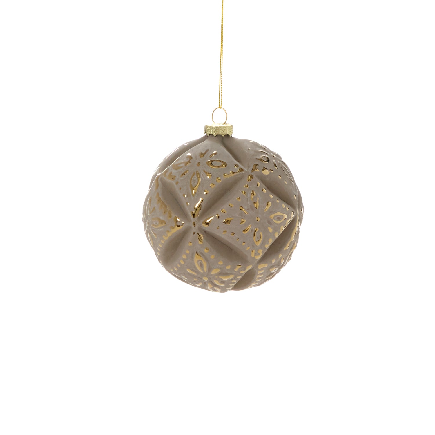 Embossed Velvet Ornament 4"