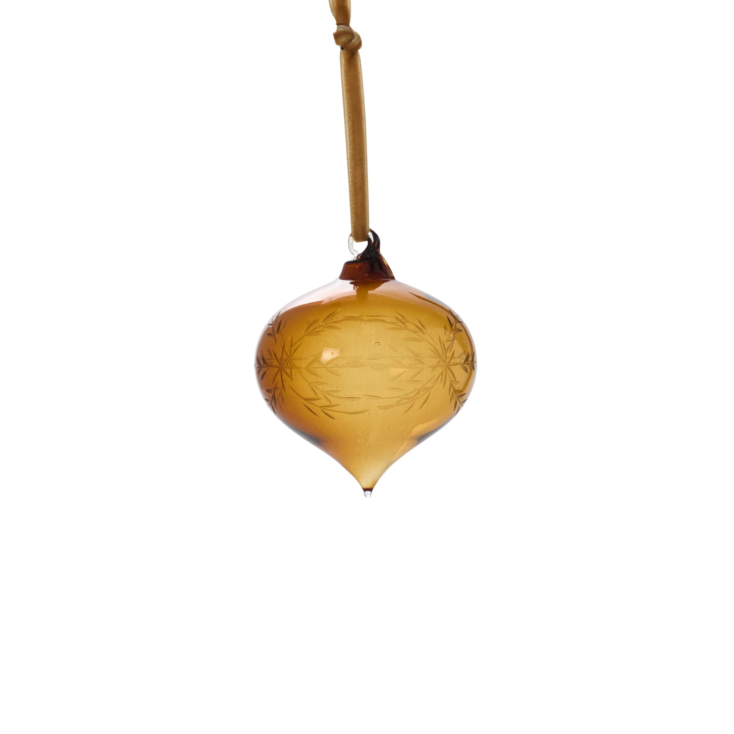 Etched Bauble Ornament 3"x 3.25"