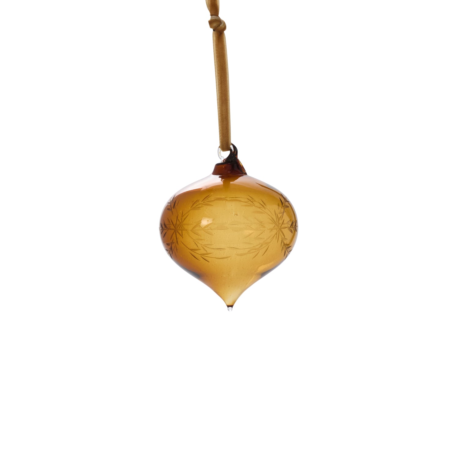 Etched Bauble Ornament 3"x 3.25"