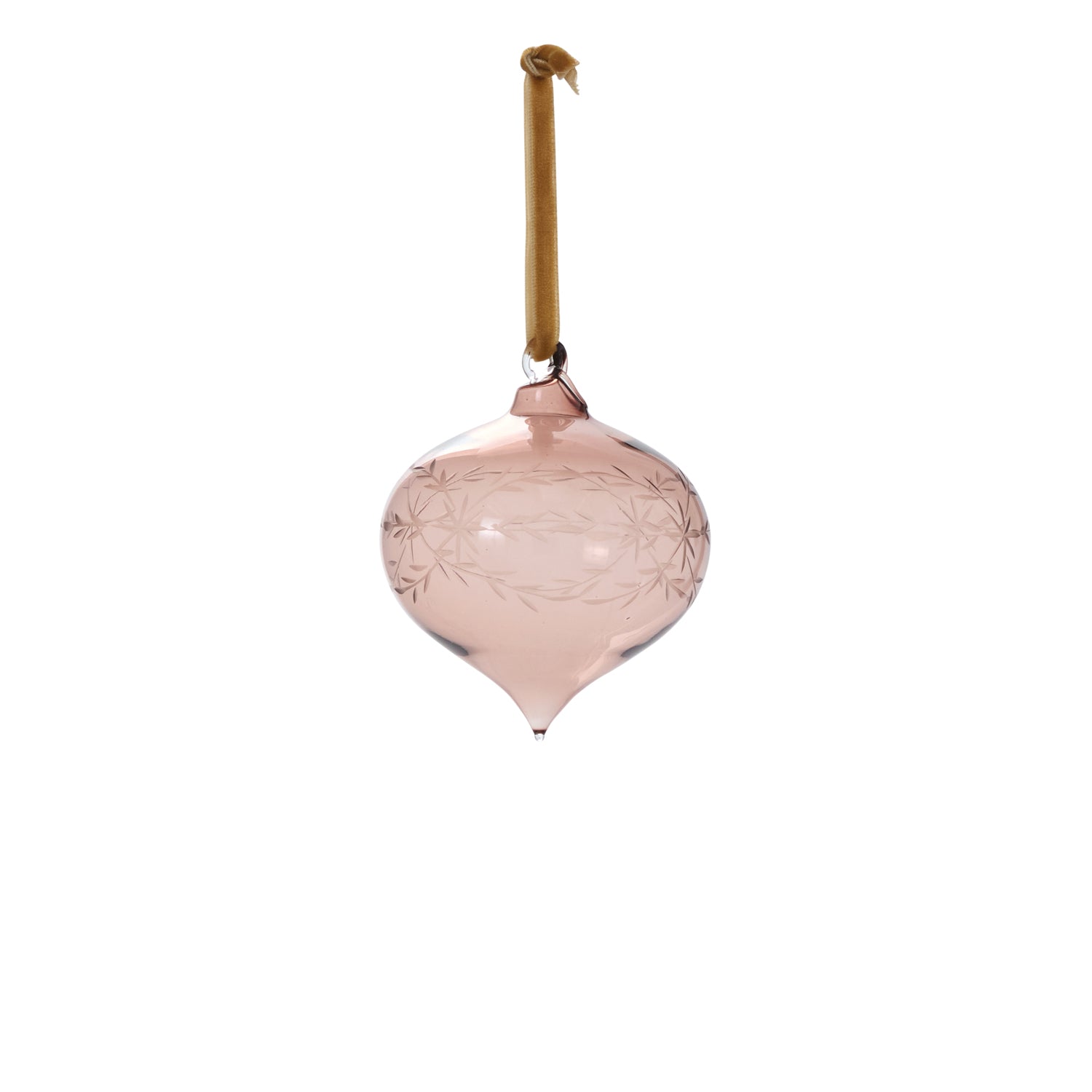 Etched Bauble Ornament 3"x 3.25"