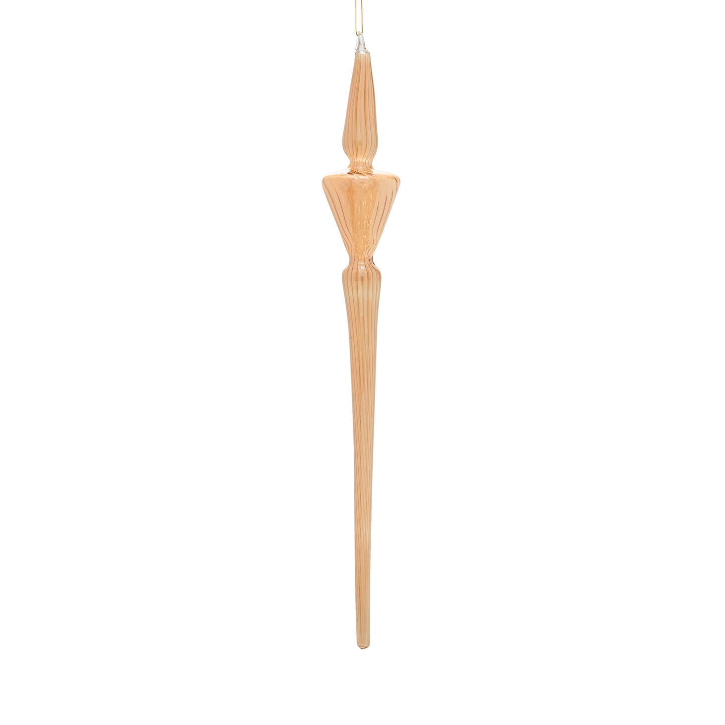 Angled Icicle Ornament 2"x 15"