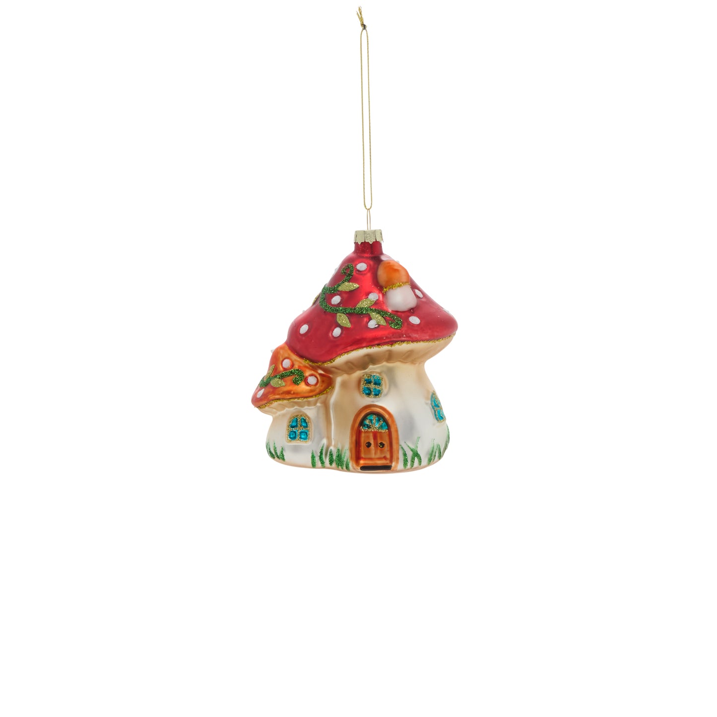Amanita Houses Ornament 3.5"x 3"x 4"