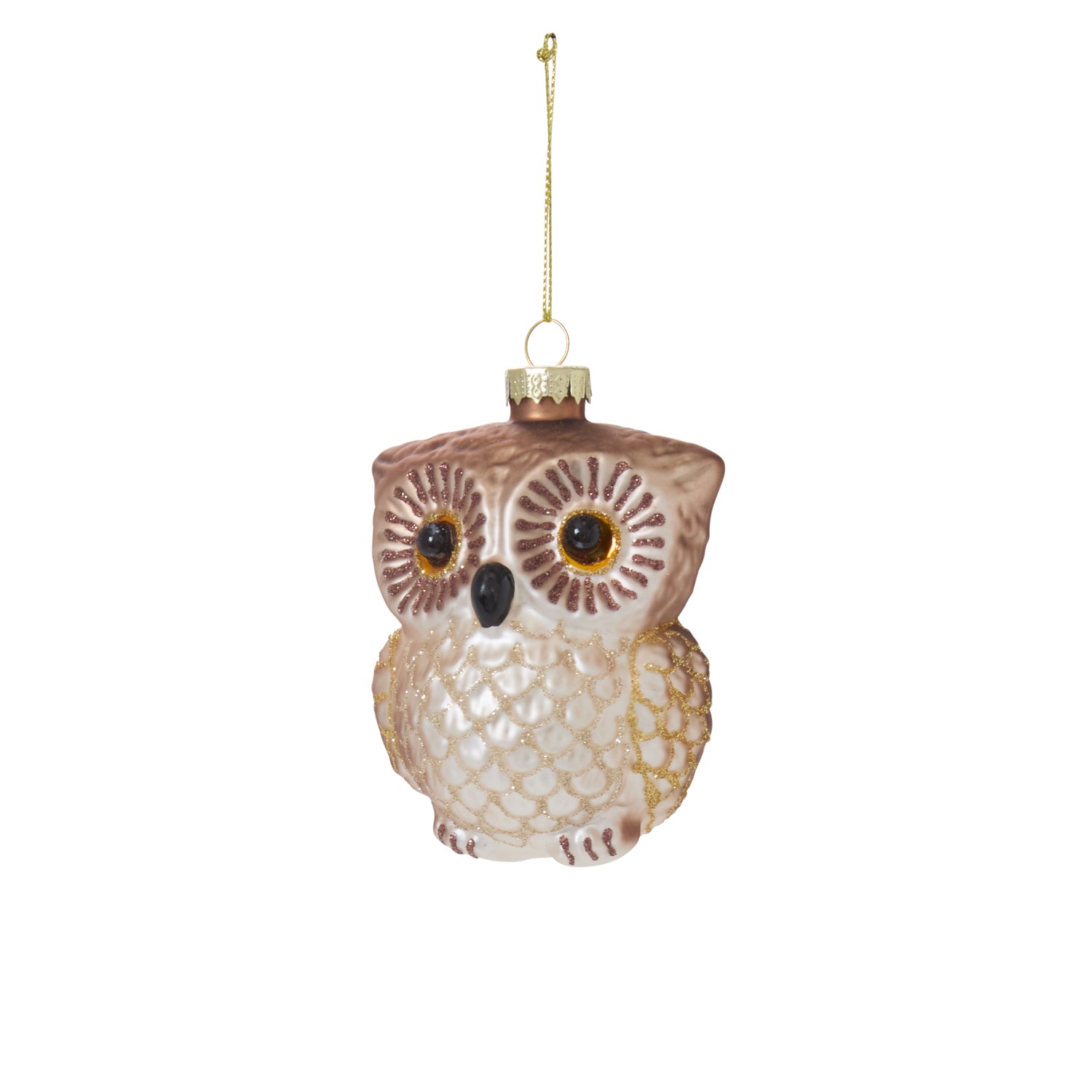 Tawny Owl Ornament 3.25"x 2.5"x 3.5"