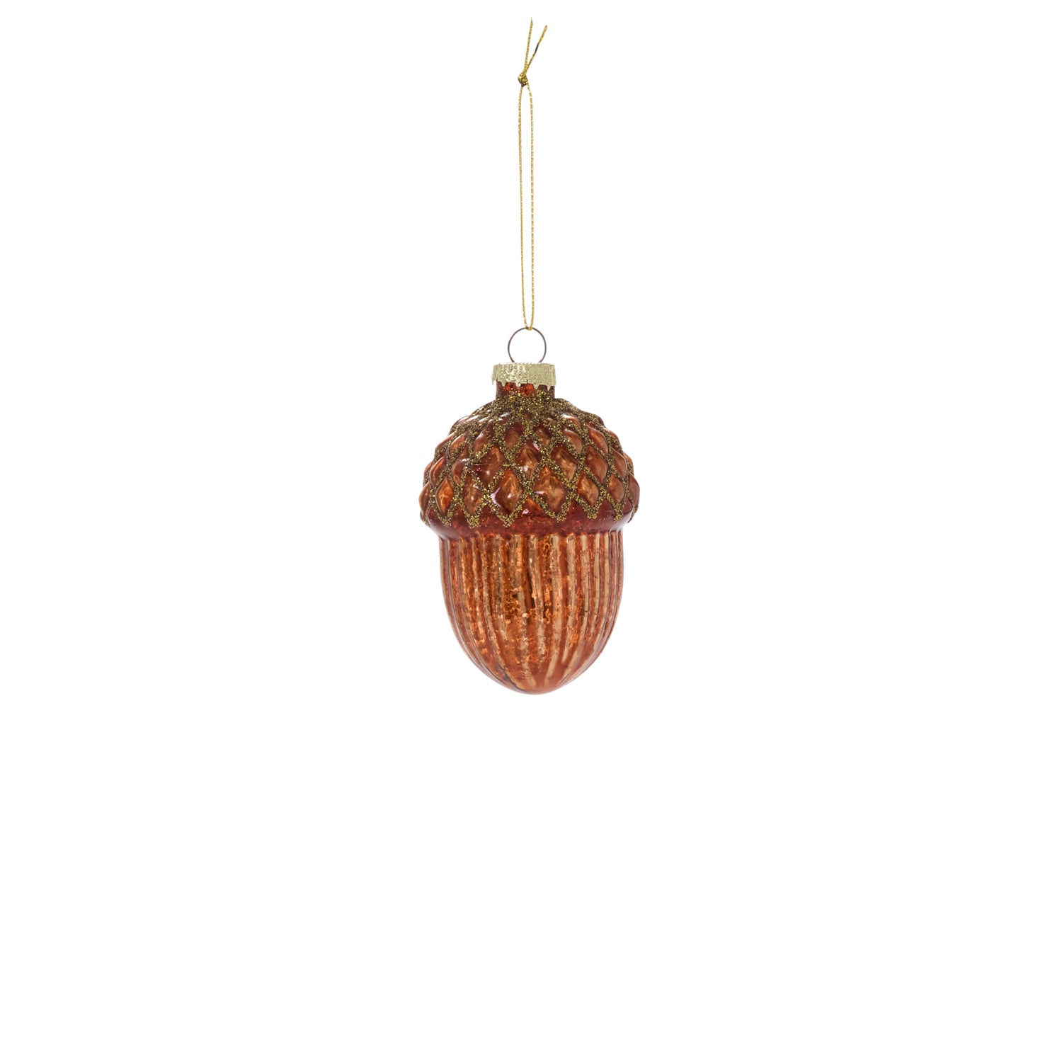 Gilded Acorn Ornament 2.25"x 3"