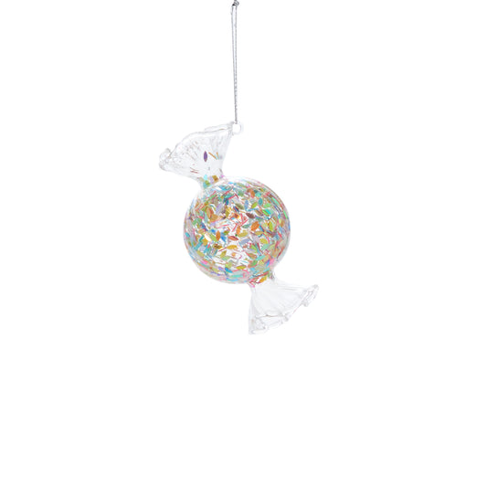 Glass Candy ornament 2"x 3.75"