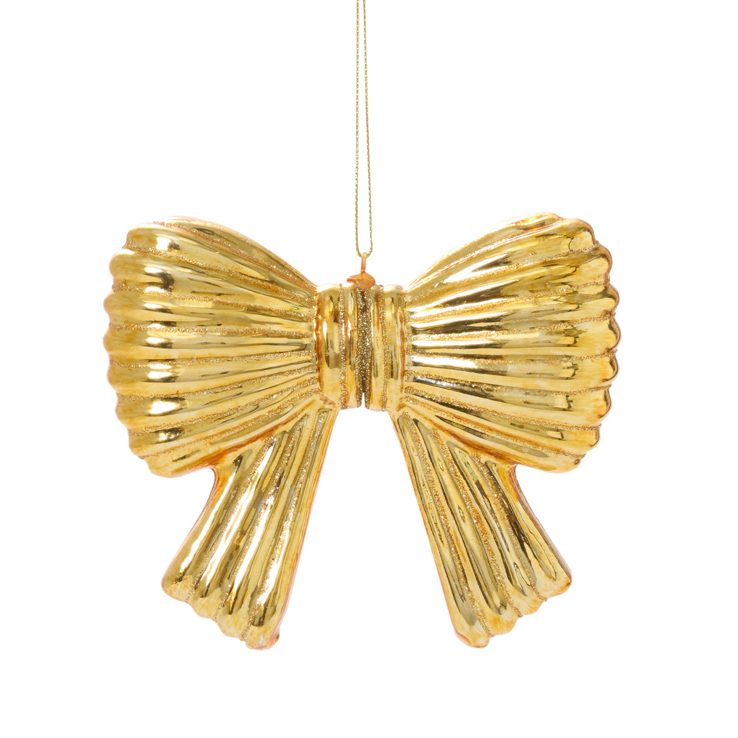 Metallic Bow Ornament 5"x 1.5"x 4.75"