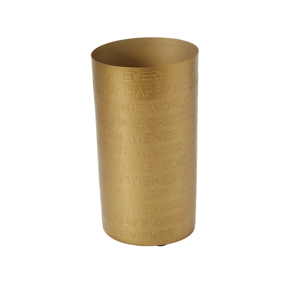 Cheerful Tidings Vase 4.25"x 8"