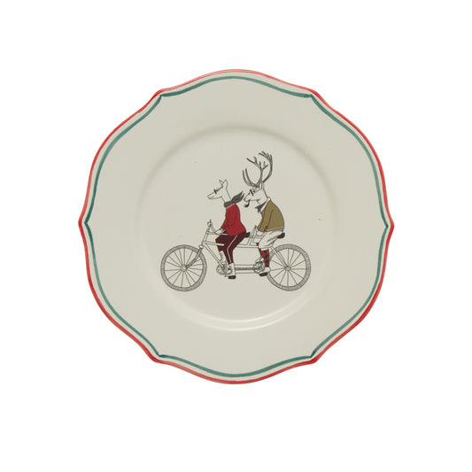 E+E Cocktail Plate Frankie and Margie 7.5"