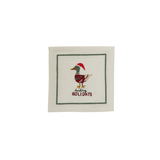 Tipsy Critters Cocktail Napkin 6"x 6"