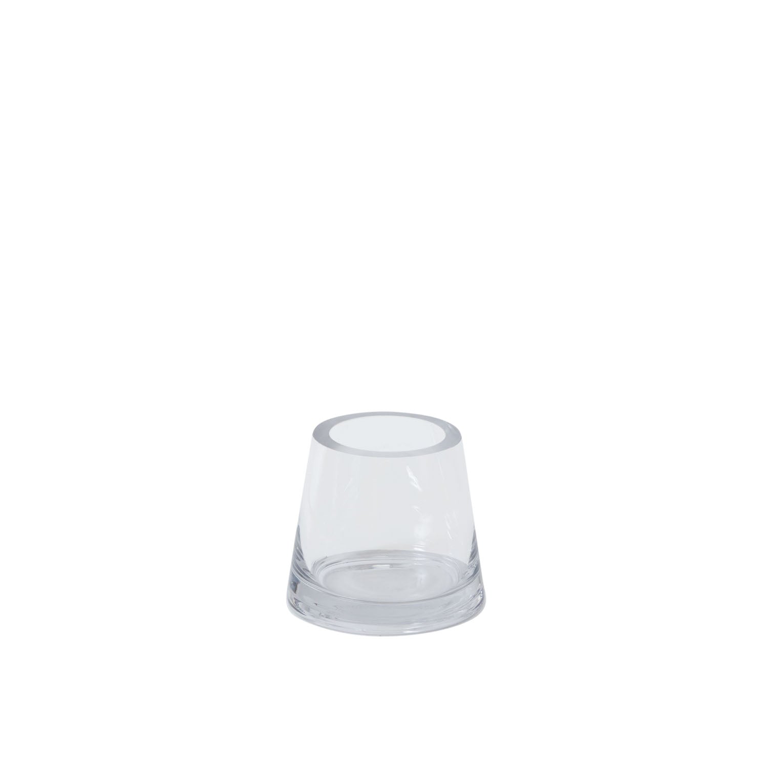 Fat Pyramid Vase 4.5"x 4"