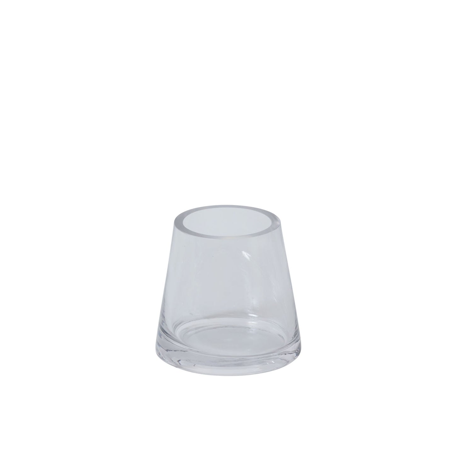 Fat Pyramid Vase 5.5"x 5"